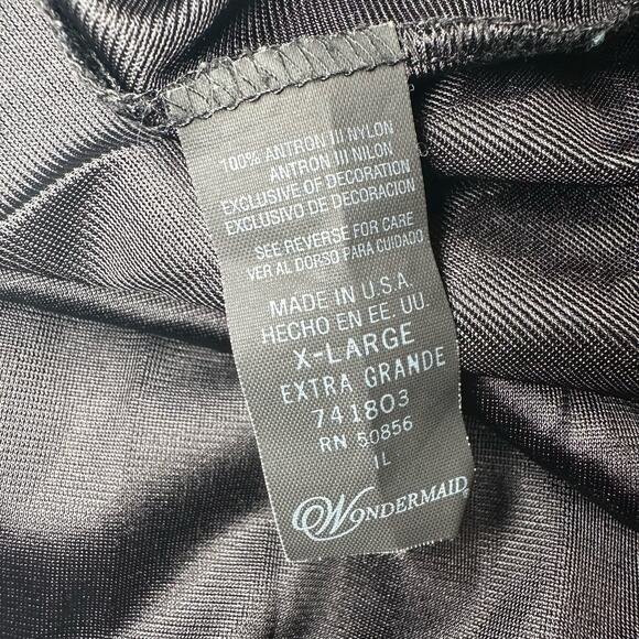 Wondermaid Black Long Lace Slip Skirt Made in USA Size XL - Picture 4 of 5